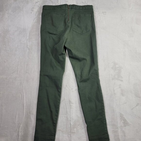 J. Crew Olive Green Dannie Women's Stretch Pant's w/ Zipper | Size 6 - Picture 9 of 9